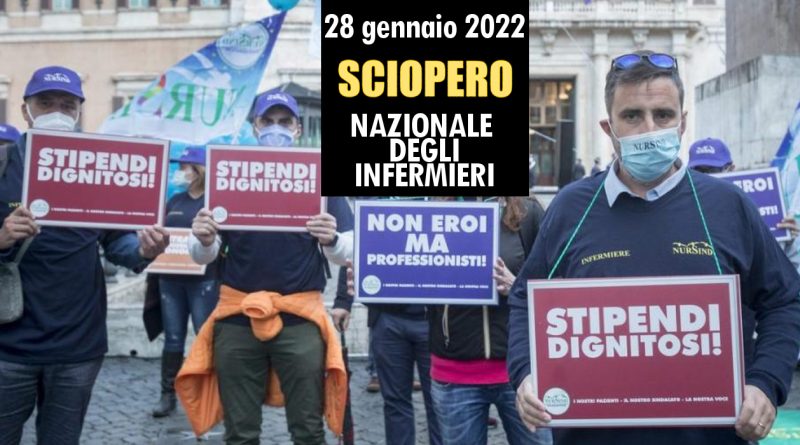 sciopero nazionale degli infermieri